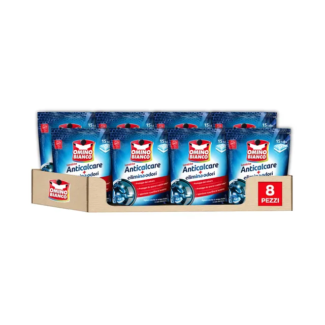 omino-bianco-anticalcare-lavatrice-tabs-8-confezioni-x-15-tabs-120-tabs-protegge image 1