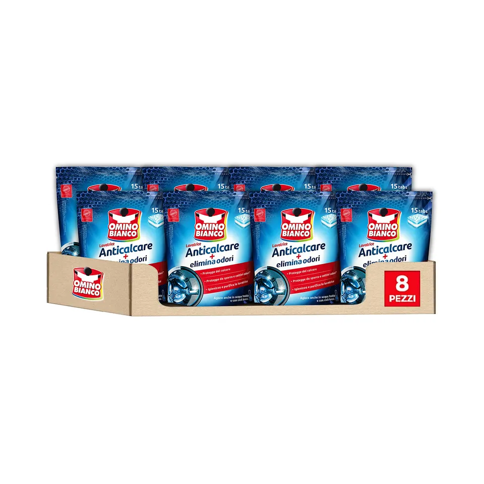 omino-bianco-anticalcare-lavatrice-tabs-8-confezioni-x-15-tabs-120-tabs-protegge image 1