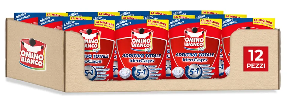 omino-bianco-additivo-lavatrice-totale-5-azioni-in-1-idrocaps-capsule-idrosolubi image 1