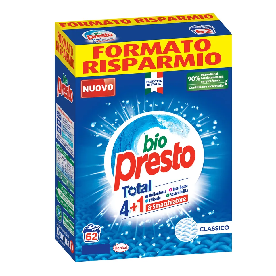 bio-presto-polvere-4-1-detersivo-lavatrice-in-polvere-con-smacchiatore-confezion image 1