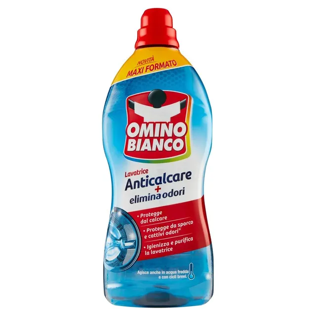 omino-bianco-anticalcare-lavatrice-liquido-protegge-da-calcare-sporco-e-cattivi- image 1