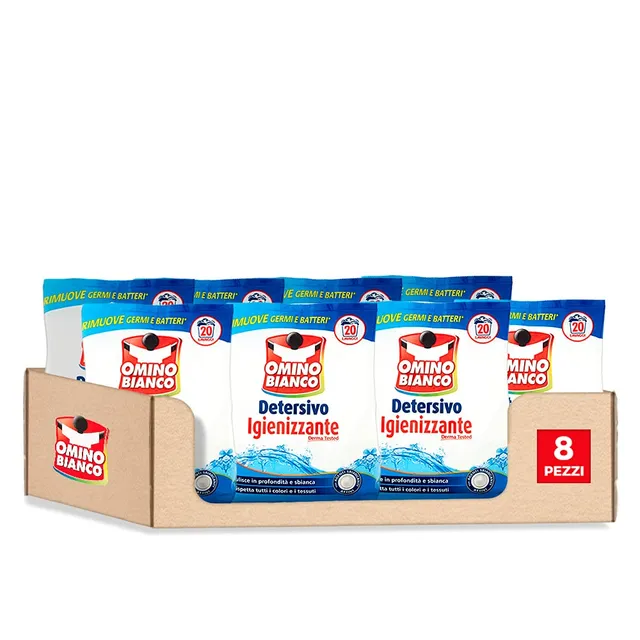 omino-bianco-detersivo-lavatrice-in-polvere-igienizzante-160-lavaggi-con-antibat image 1
