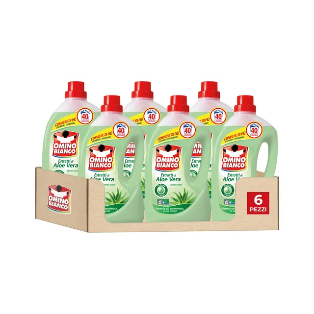 omino-bianco-detersivo-lavatrice-liquido-aloe-vera-240-lavaggi-dermatologicament image 1