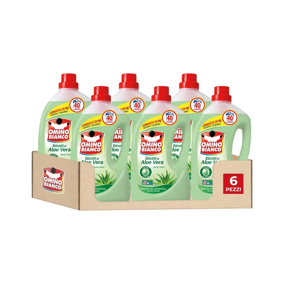 omino-bianco-detersivo-lavatrice-liquido-aloe-vera-240-lavaggi-dermatologicament image 1