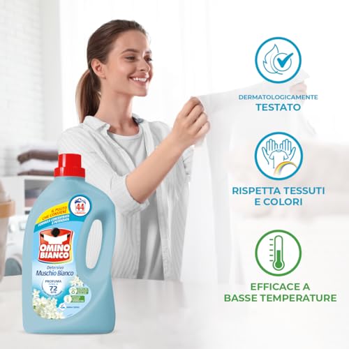 omino-bianco-detersivo-lavatrice-liquido-muschio-bianco-44-lavaggi-perle-di-prof image 8