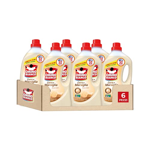 omino-bianco-detersivo-lavatrice-liquido-cuore-di-marsiglia-2600-ml-x-6-confezio image 6