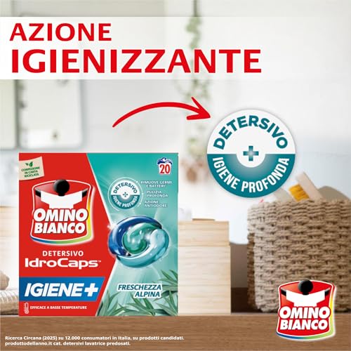 omino-bianco-idrocaps-igiene-detersivo-lavatrice-in-capsule-20-lavaggi-efficace- image 7