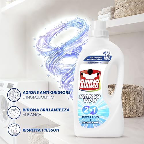 omino-bianco-bianco-vivo-2in1-detersivo-lavatrice-liquido-con-sbiancante-44-lava image 7