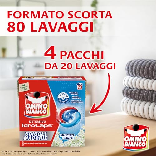 omino-bianco-idrocaps-sciogli-macchie-detersivo-lavatrice-in-capsule-80-lavaggi- image 8