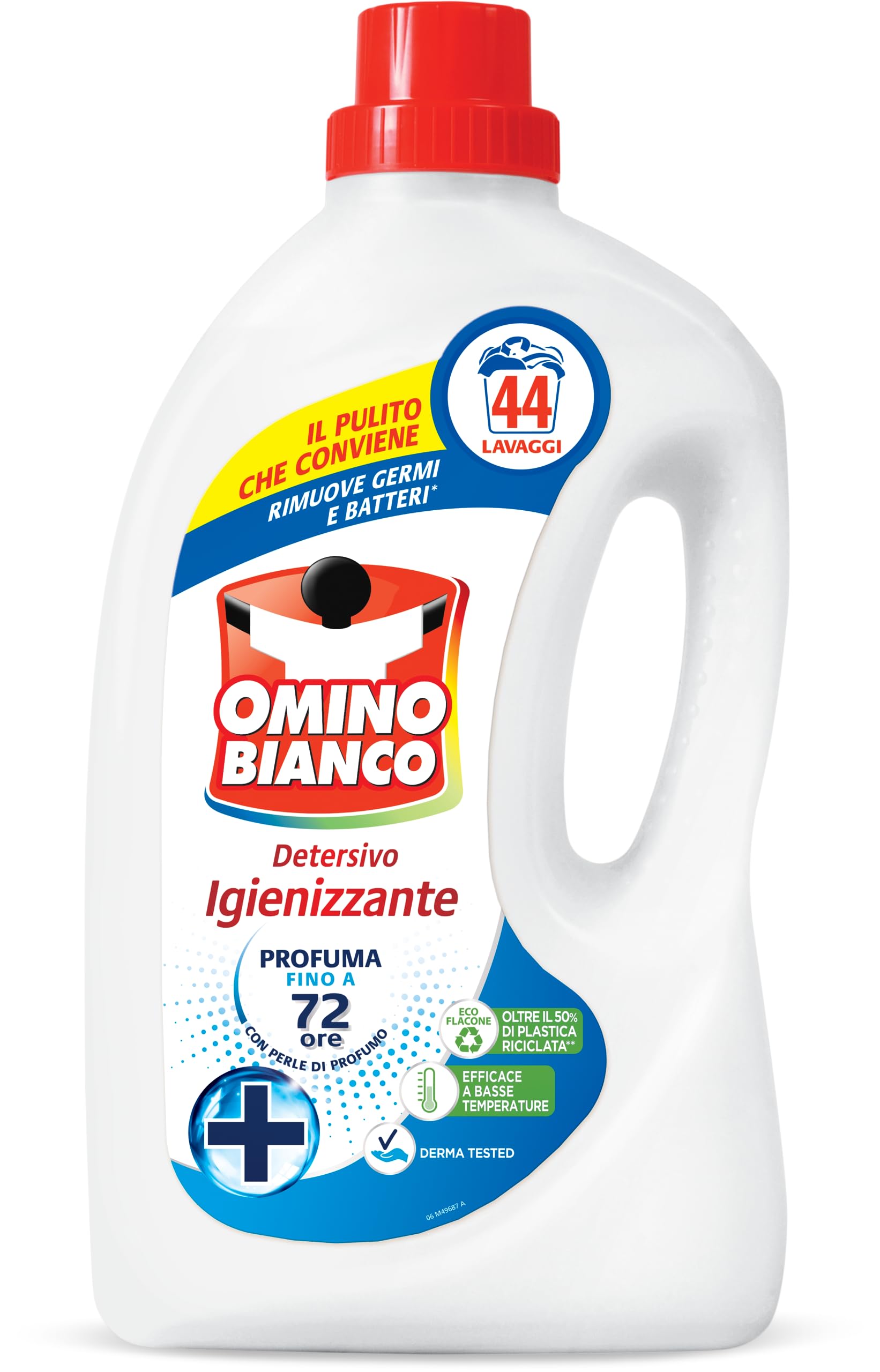 omino-bianco-detersivo-lavatrice-igienizzante-liquido-44-lavaggi-1760-ml image 1