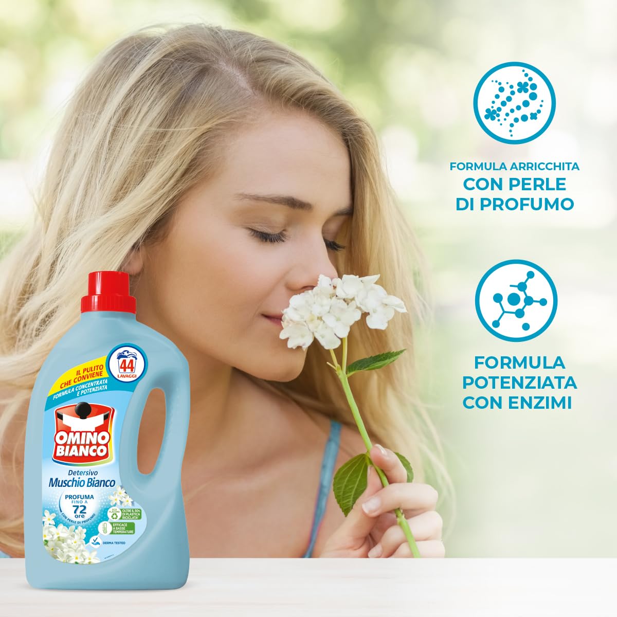 omino-bianco-detersivo-lavatrice-liquido-muschio-bianco-44-lavaggi-perle-di-prof image 4