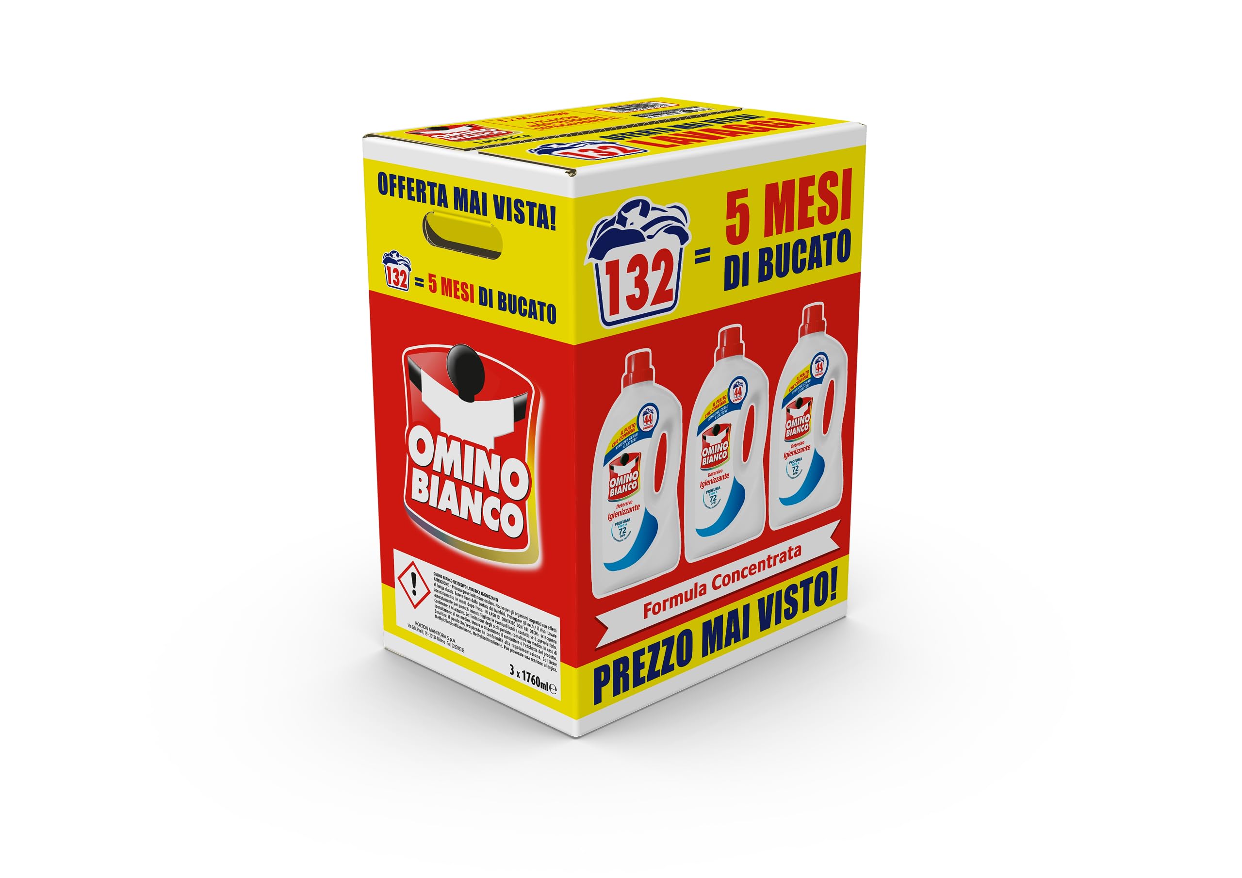 omino-bianco-detersivo-lavatrice-liquido-igienizzante-132-lavaggi-rimuove-germi- image 1