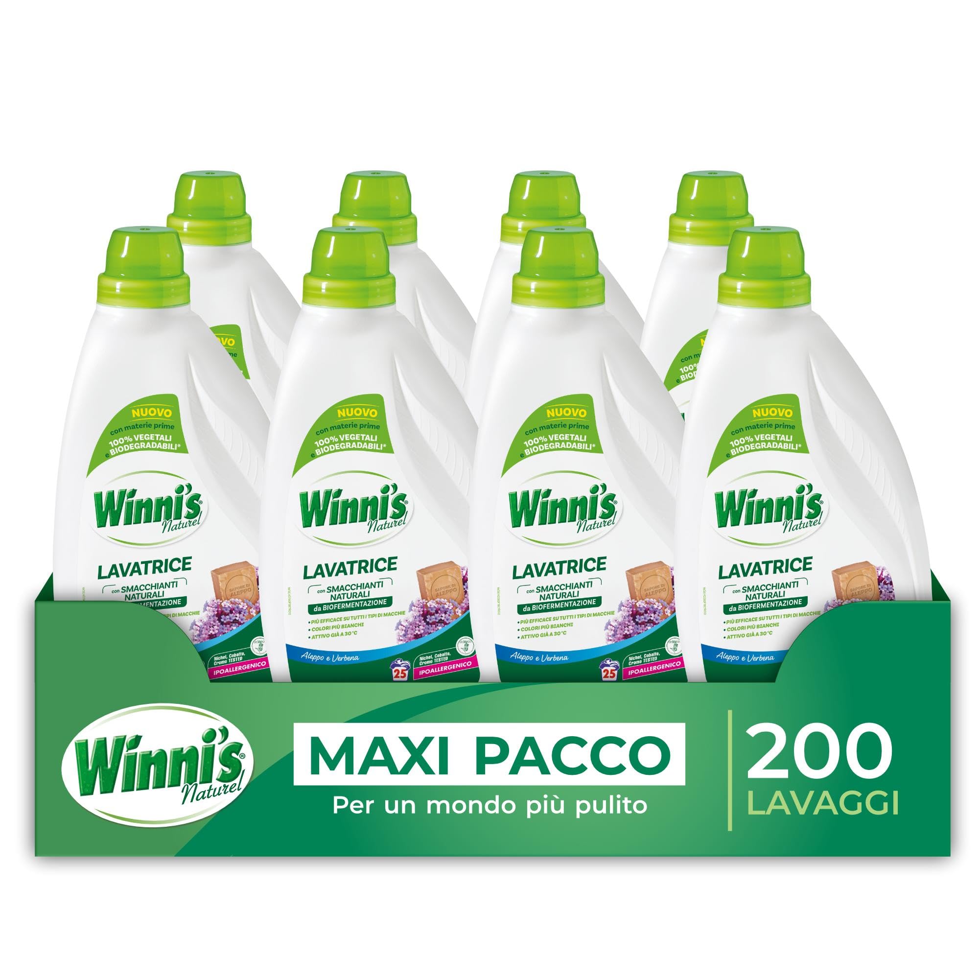 winni-s-detersivo-lavatrice-ipoallergenico-aleppo-e-verbena-200-lavaggi-smacchia image 1