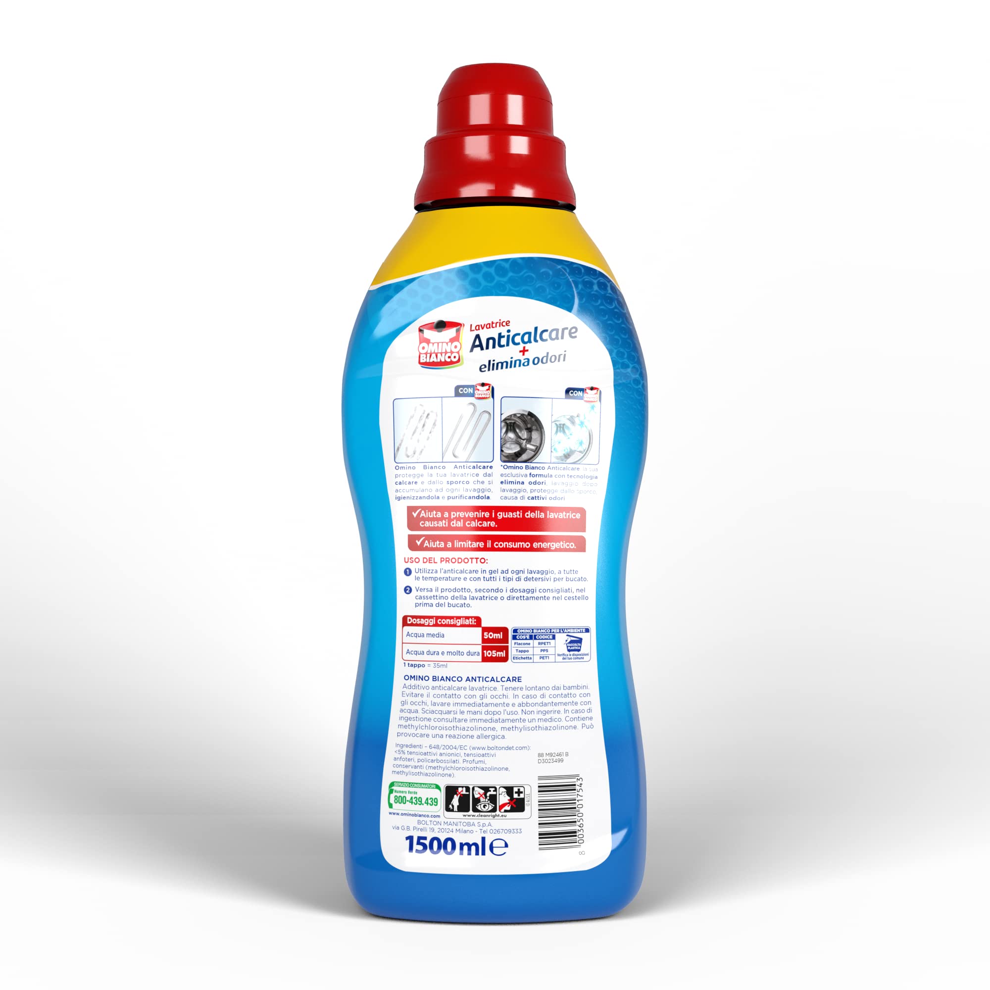 omino-bianco-anticalcare-lavatrice-liquido-protegge-da-calcare-sporco-e-cattivi- image 2