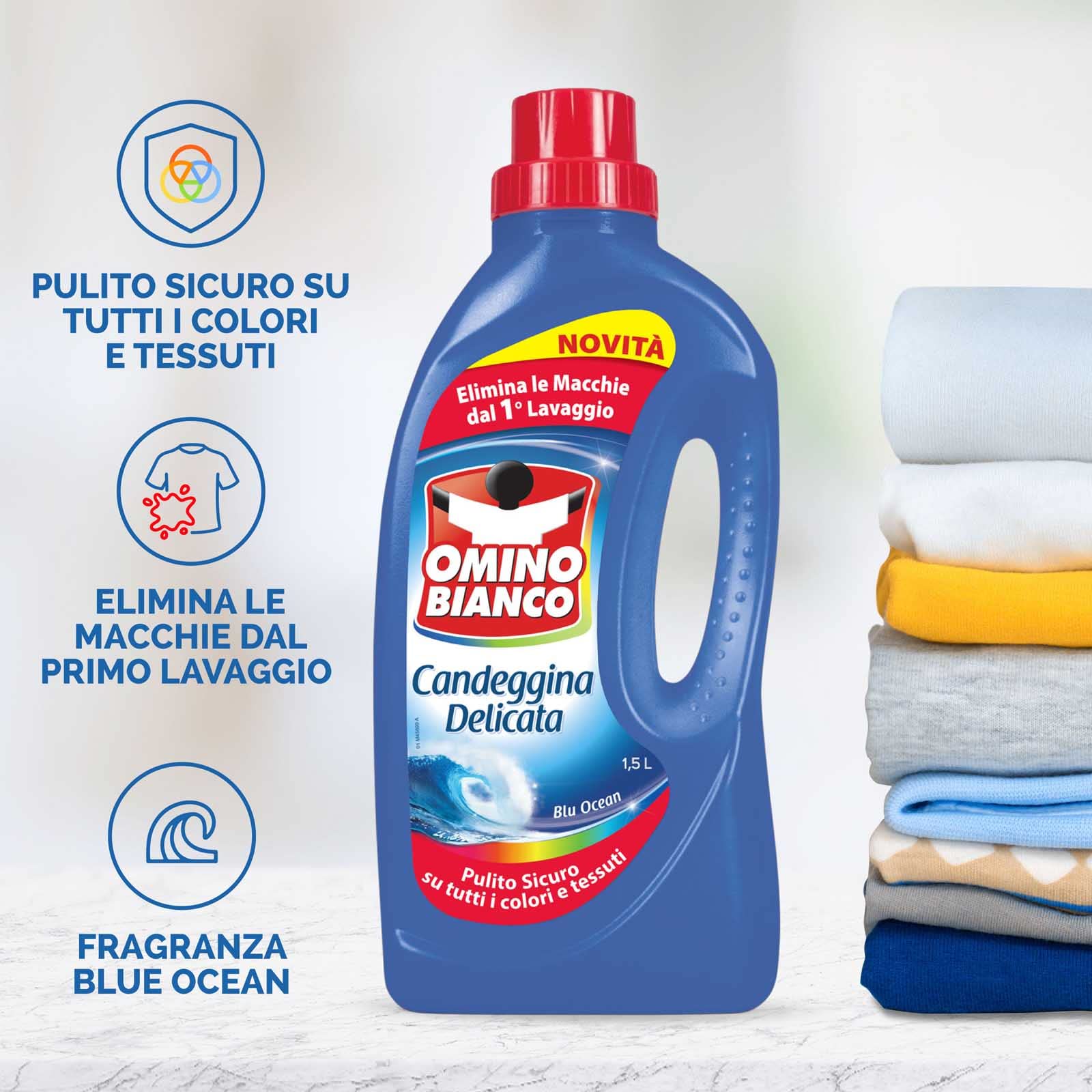 omino-bianco-candeggina-delicata-essenza-blu-ocean-1500-ml-x-4-flaconi-tecnologi image 2