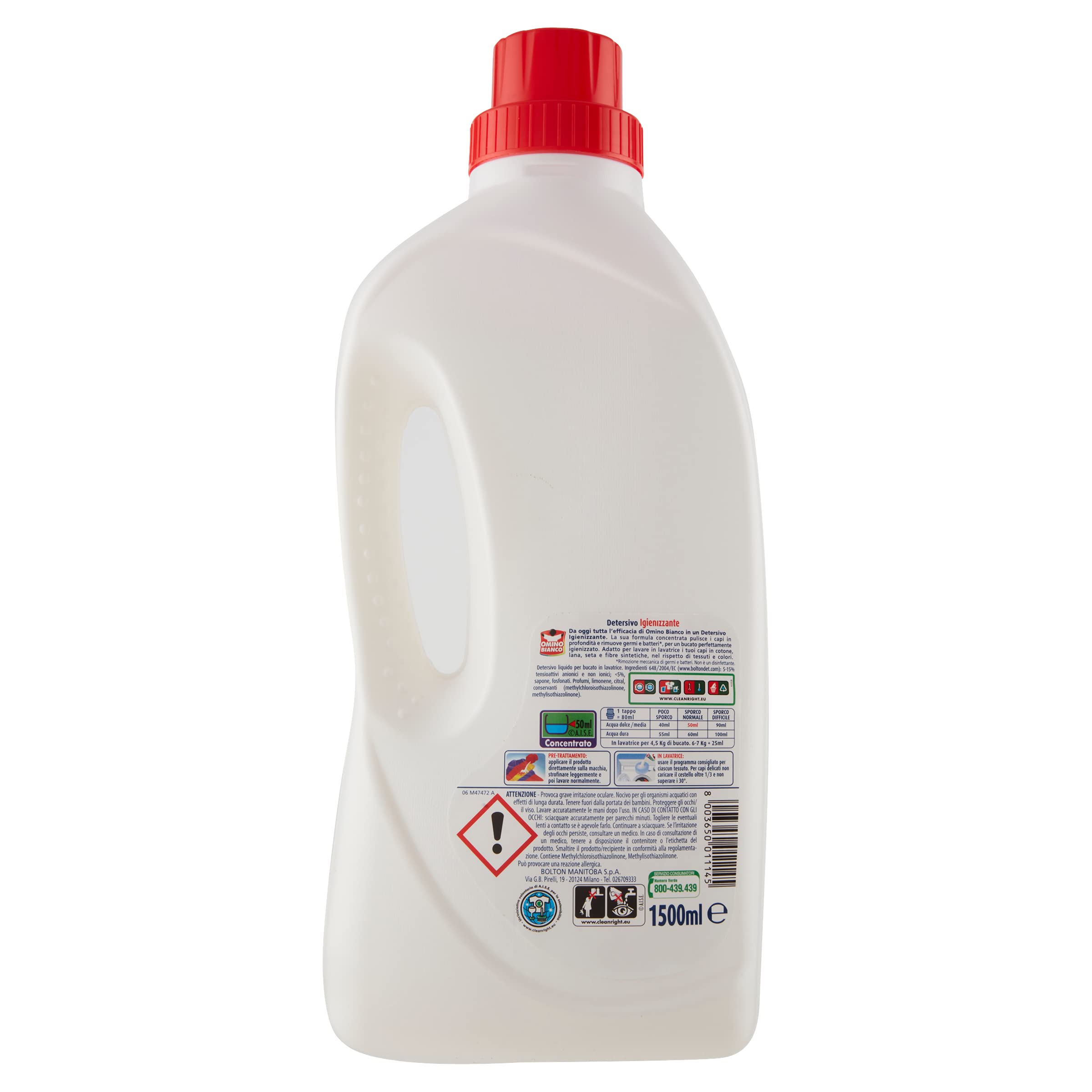 omino-bianco-detersivo-lavatrice-igienizzante-liquido-90-lavaggi-igienizza-capi- image 2