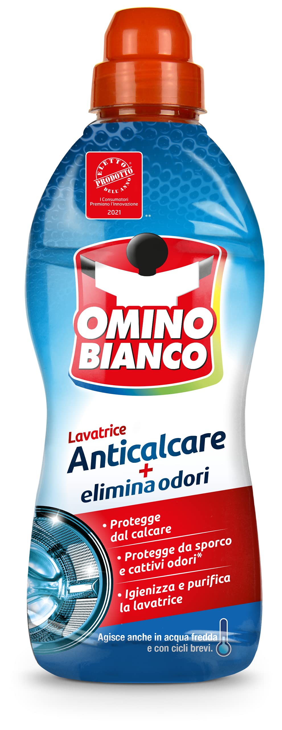 omino-bianco-anticalcare-lavatrice-liquido-750-ml-x-8-pezzi-protegge-da-calcare- image 2
