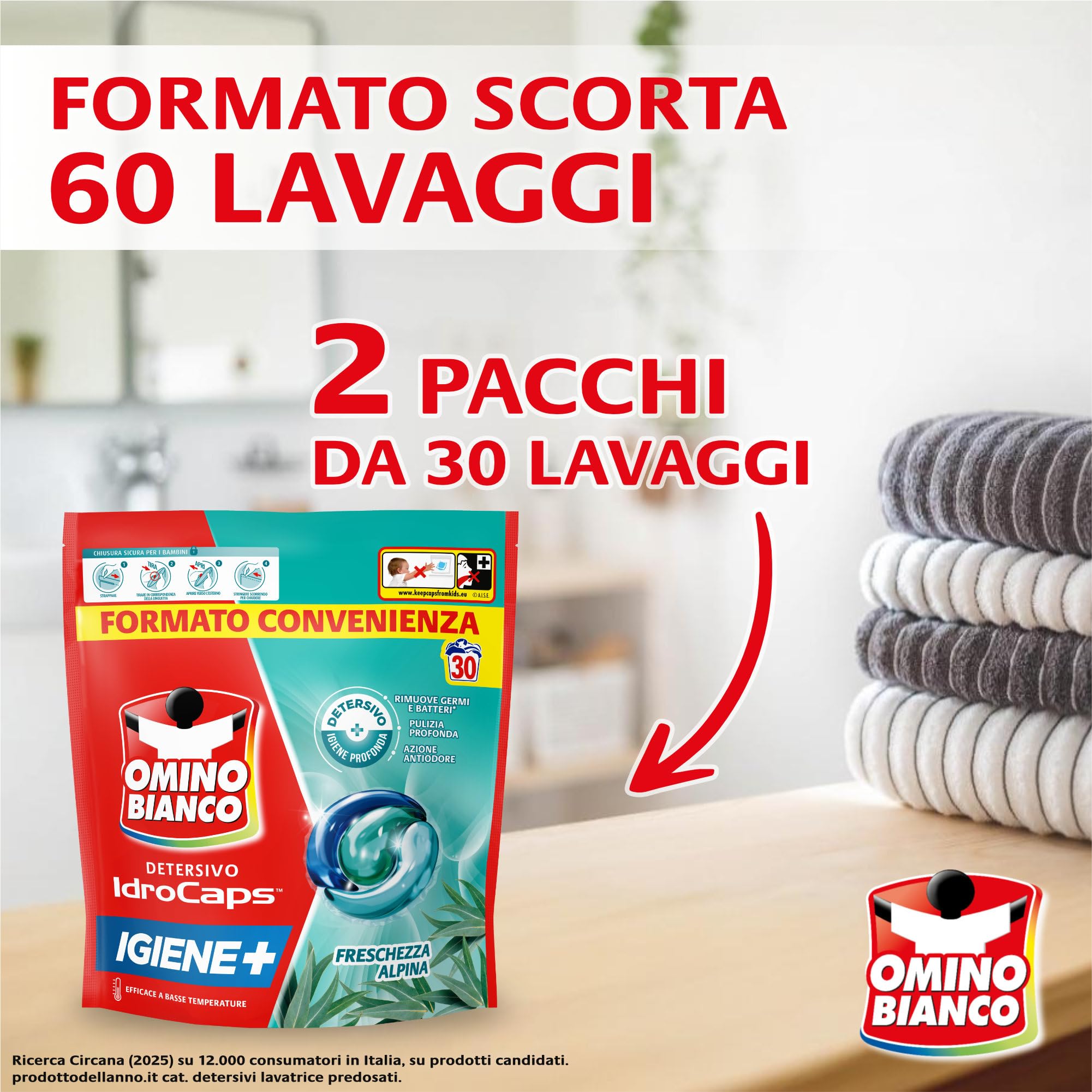 omino-bianco-idrocaps-igiene-detersivo-lavatrice-in-capsule-60-lavaggi-30-caps-x image 2
