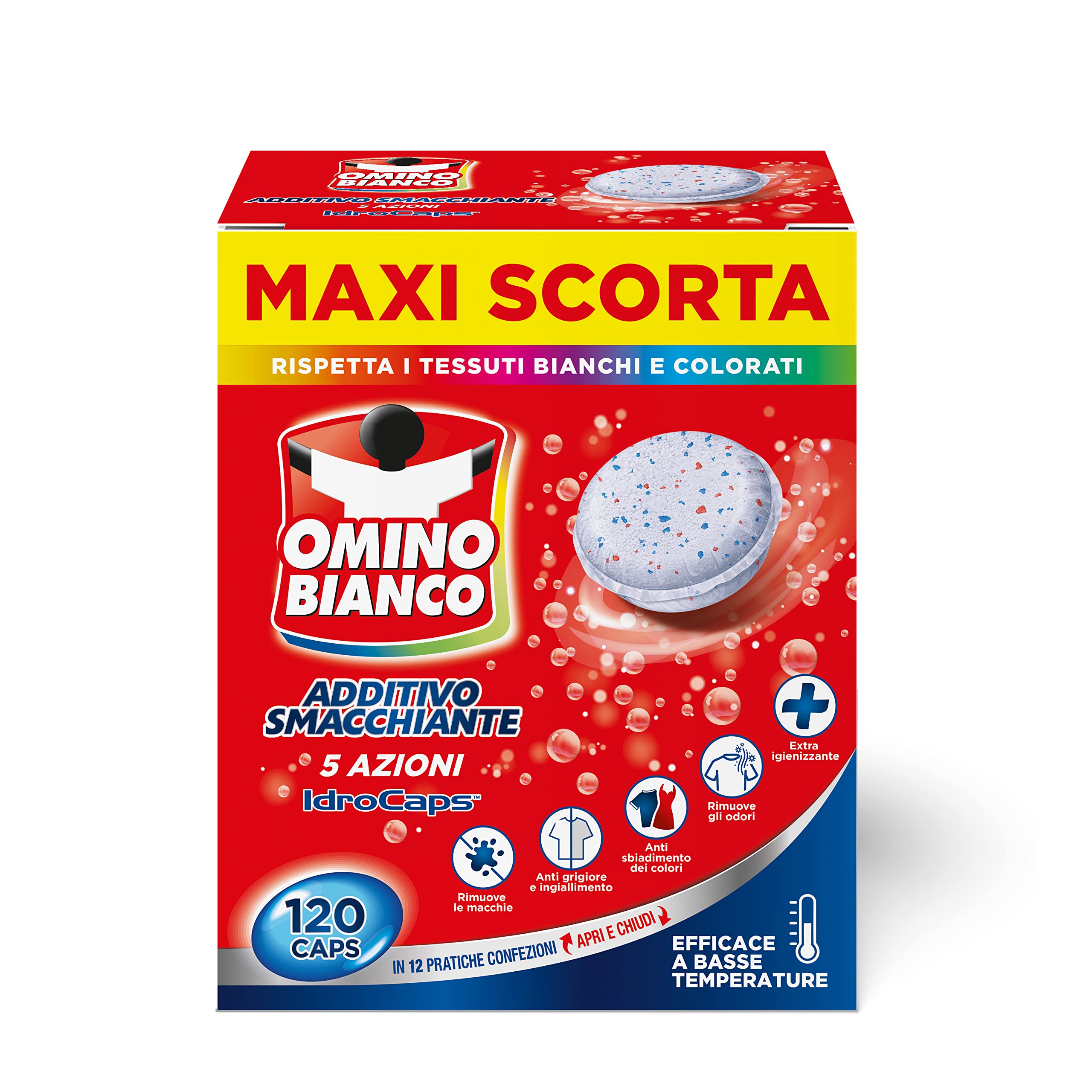omino-bianco-additivo-lavatrice-totale-5-azioni-in-1-idrocaps-40-capsule-idrosol image 8