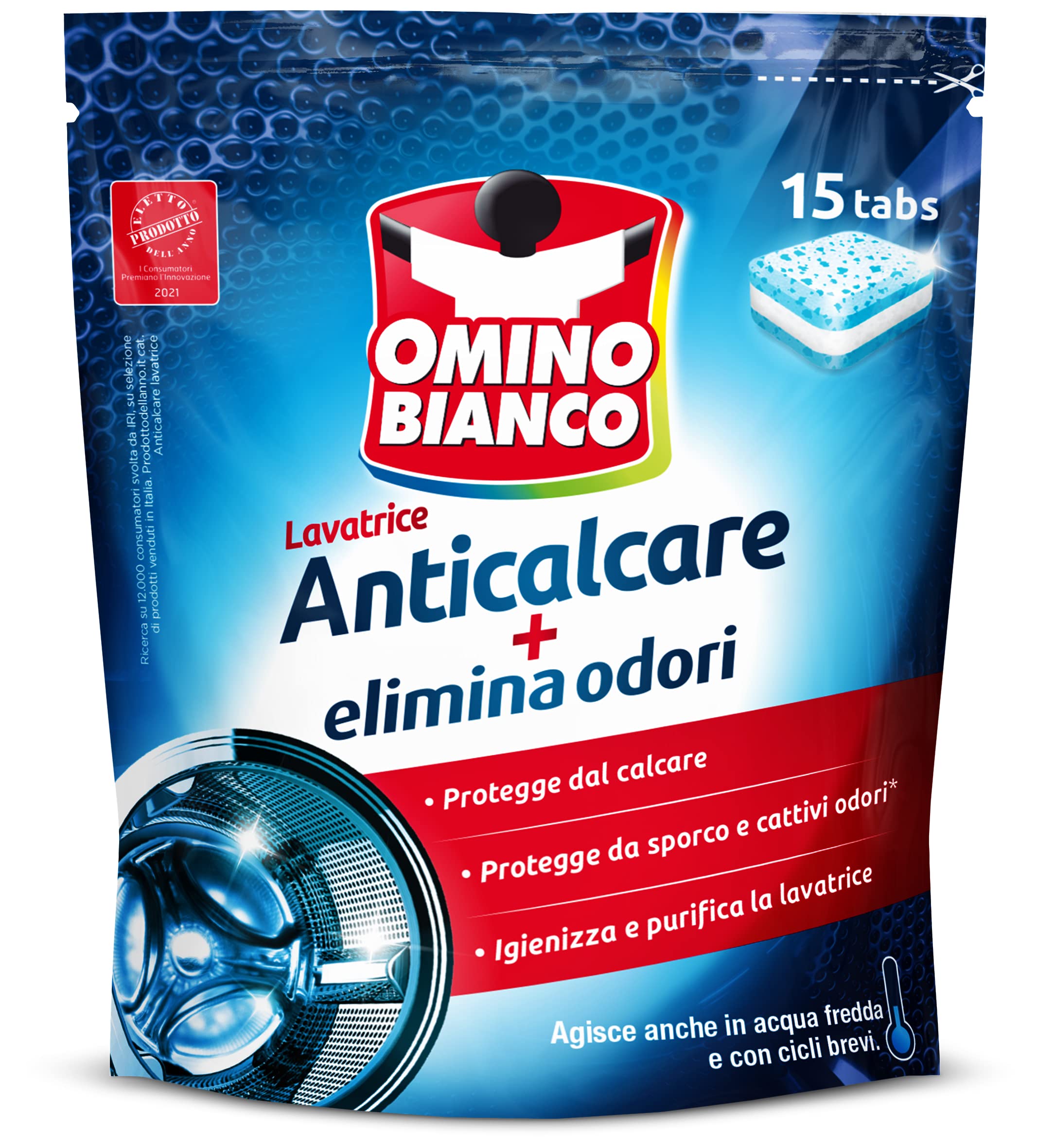 omino-bianco-anticalcare-lavatrice-tabs-8-confezioni-x-15-tabs-120-tabs-protegge image 2