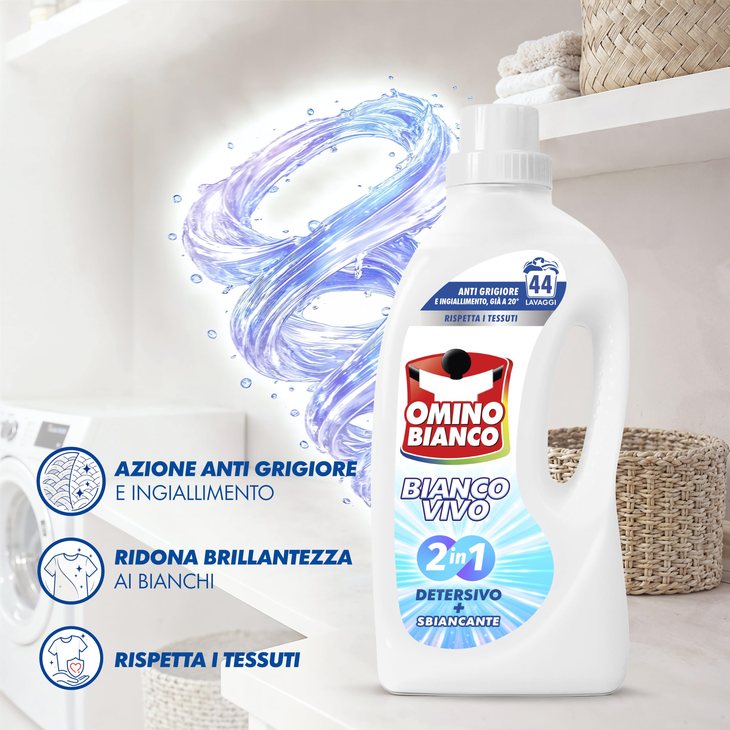 omino-bianco-bianco-vivo-2in1-detersivo-lavatrice-liquido-con-sbiancante-44-lava image 3