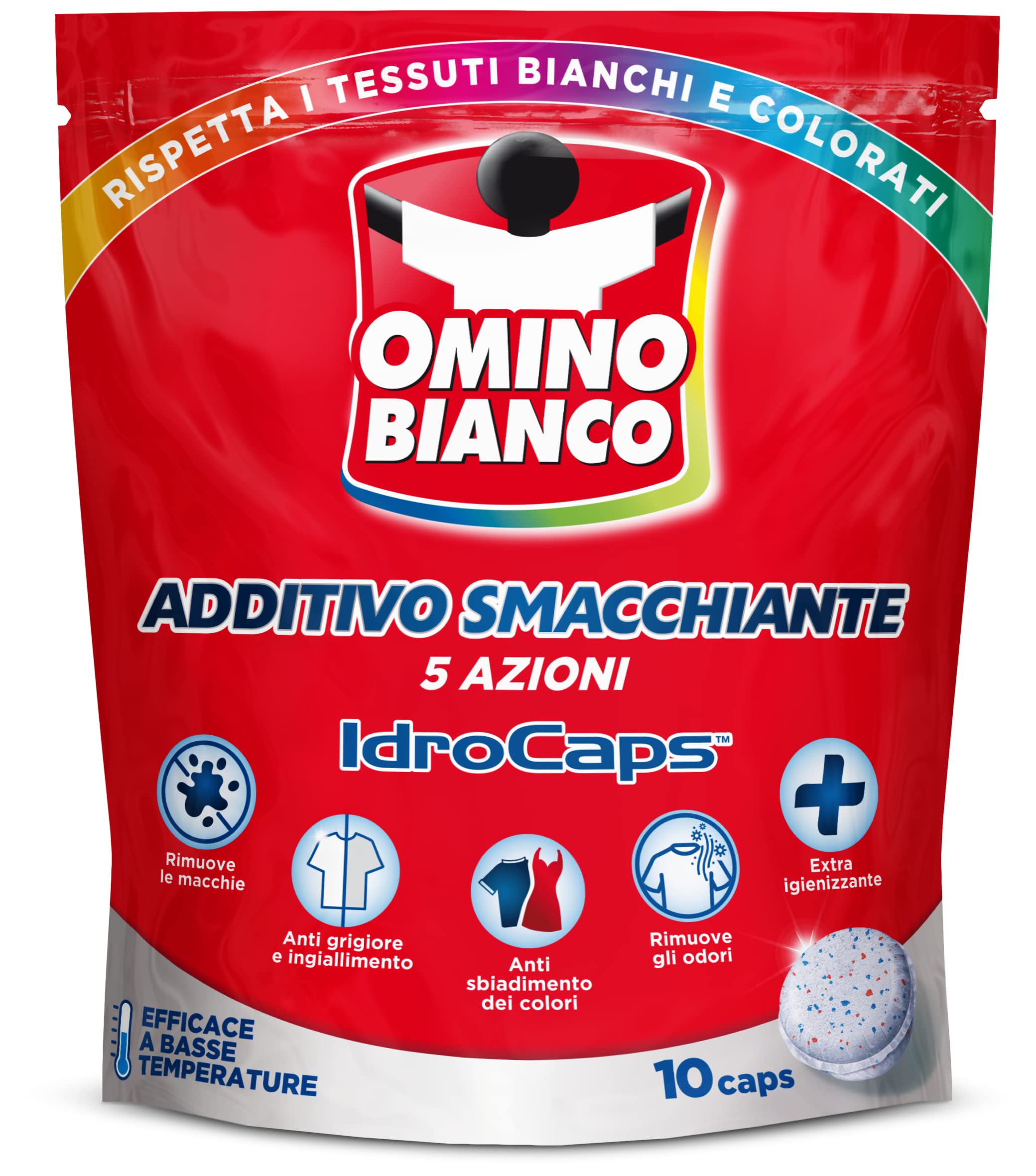 omino-bianco-additivo-lavatrice-totale-5-azioni-in-1-idrocaps-40-capsule-idrosol image 2