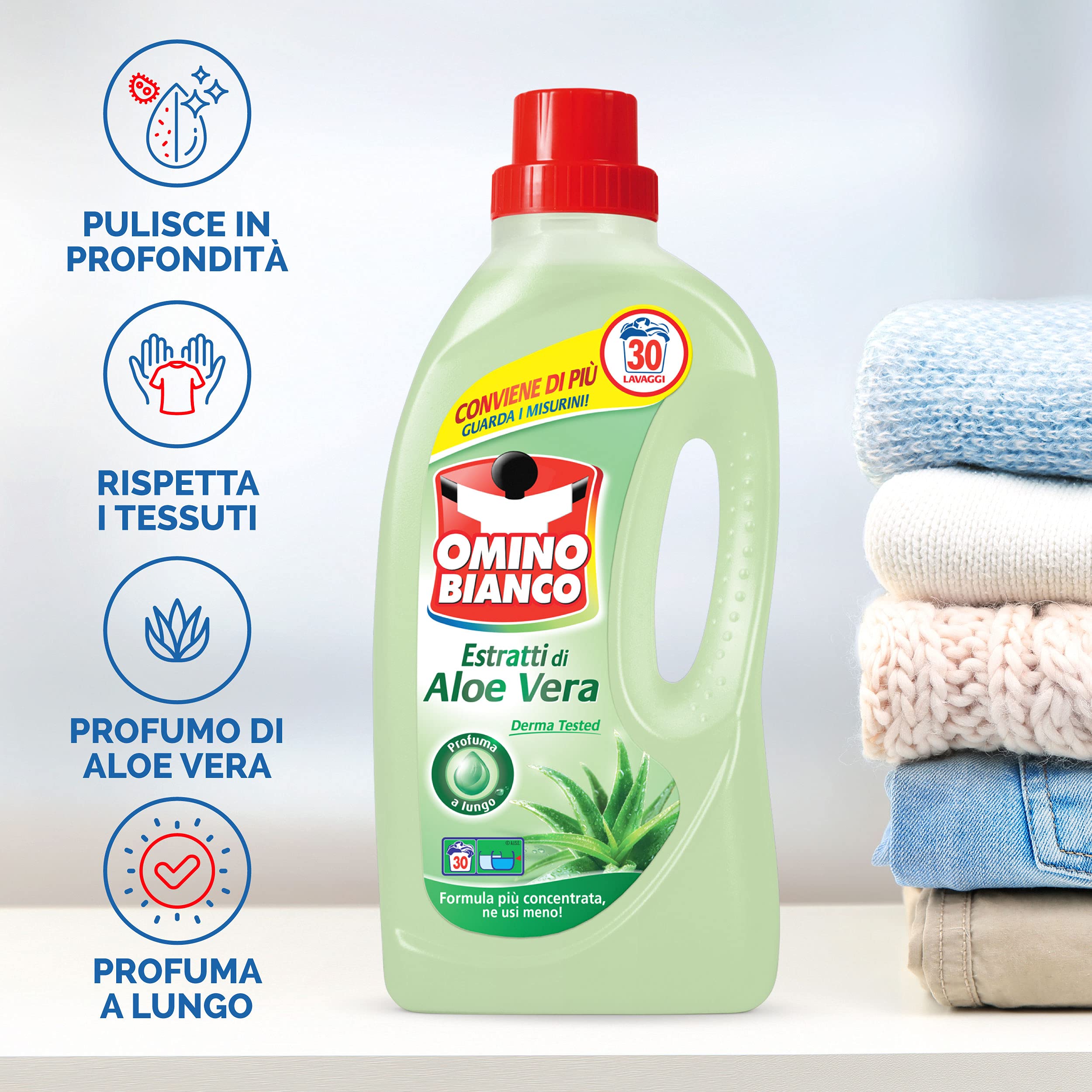 omino-bianco-detersivo-lavatrice-liquido-aloe-vera-156-lavaggi-rispetta-colori-e image 4