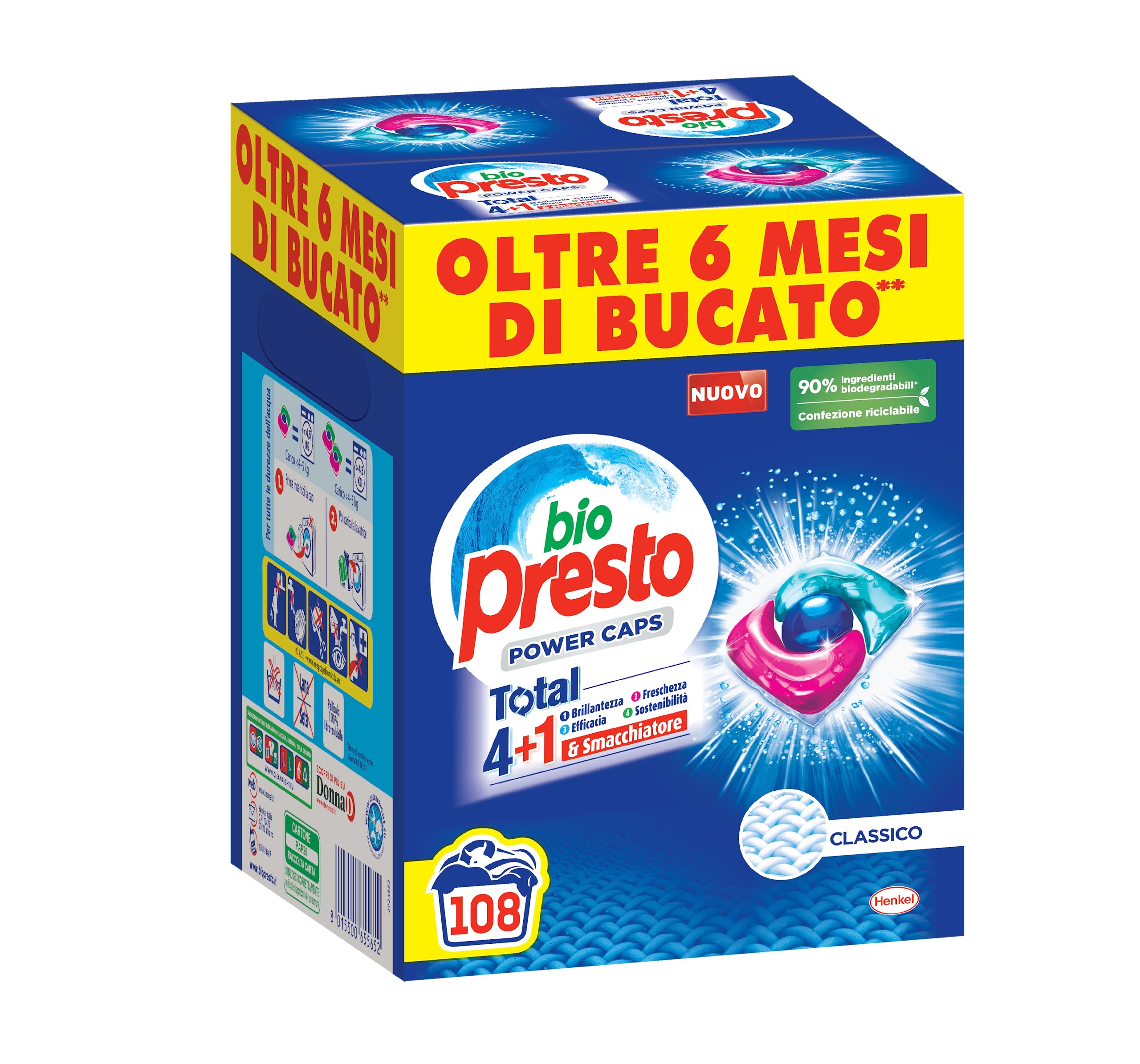 bio-presto-power-caps-classico-detersivo-lavatrice-predosato-in-capsule-5-1-108- image 1