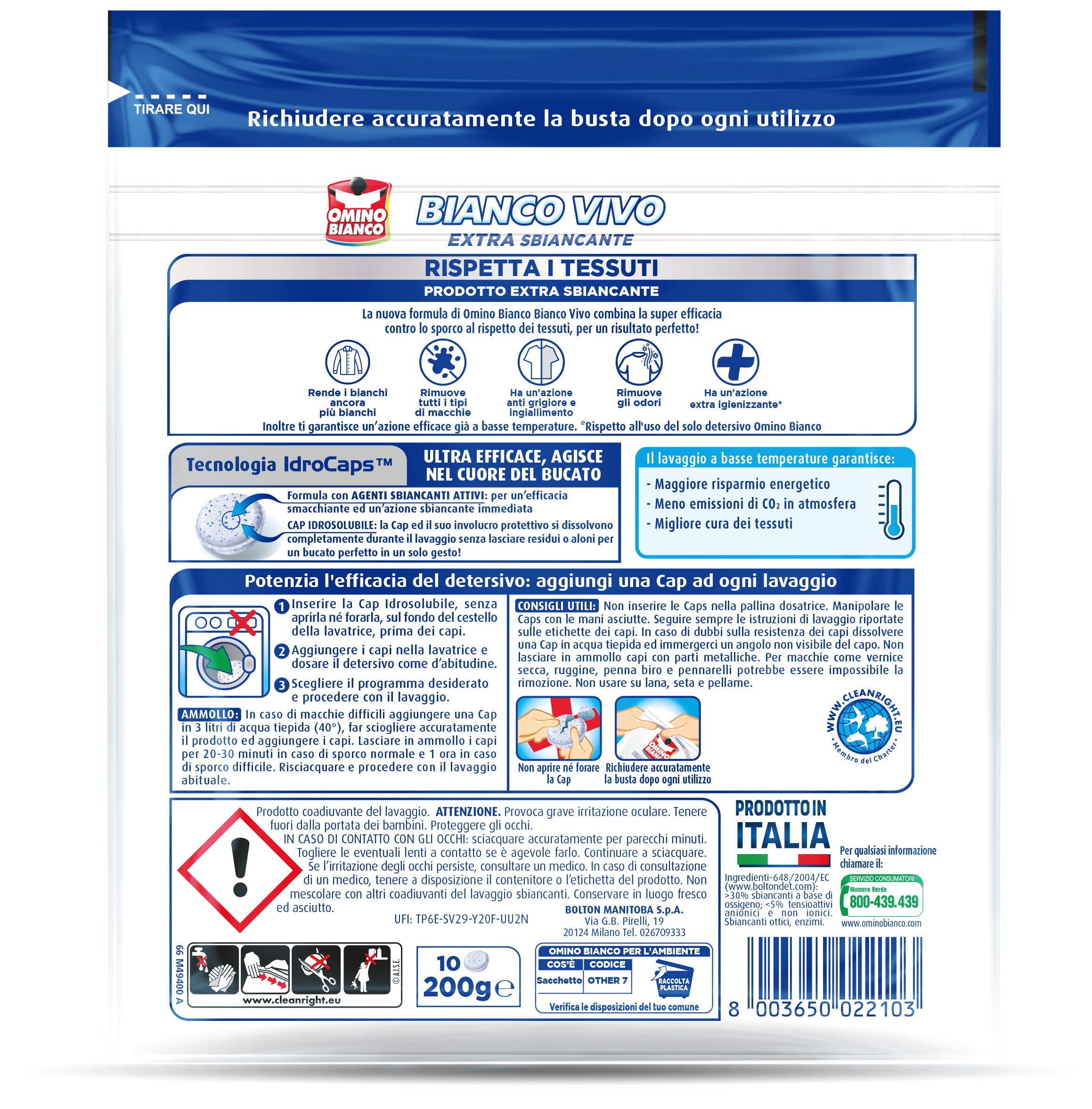 omino-bianco-bianco-vivo-idrocaps-additivo-lavatrice-in-capsule-idrosolubili-azi image 3