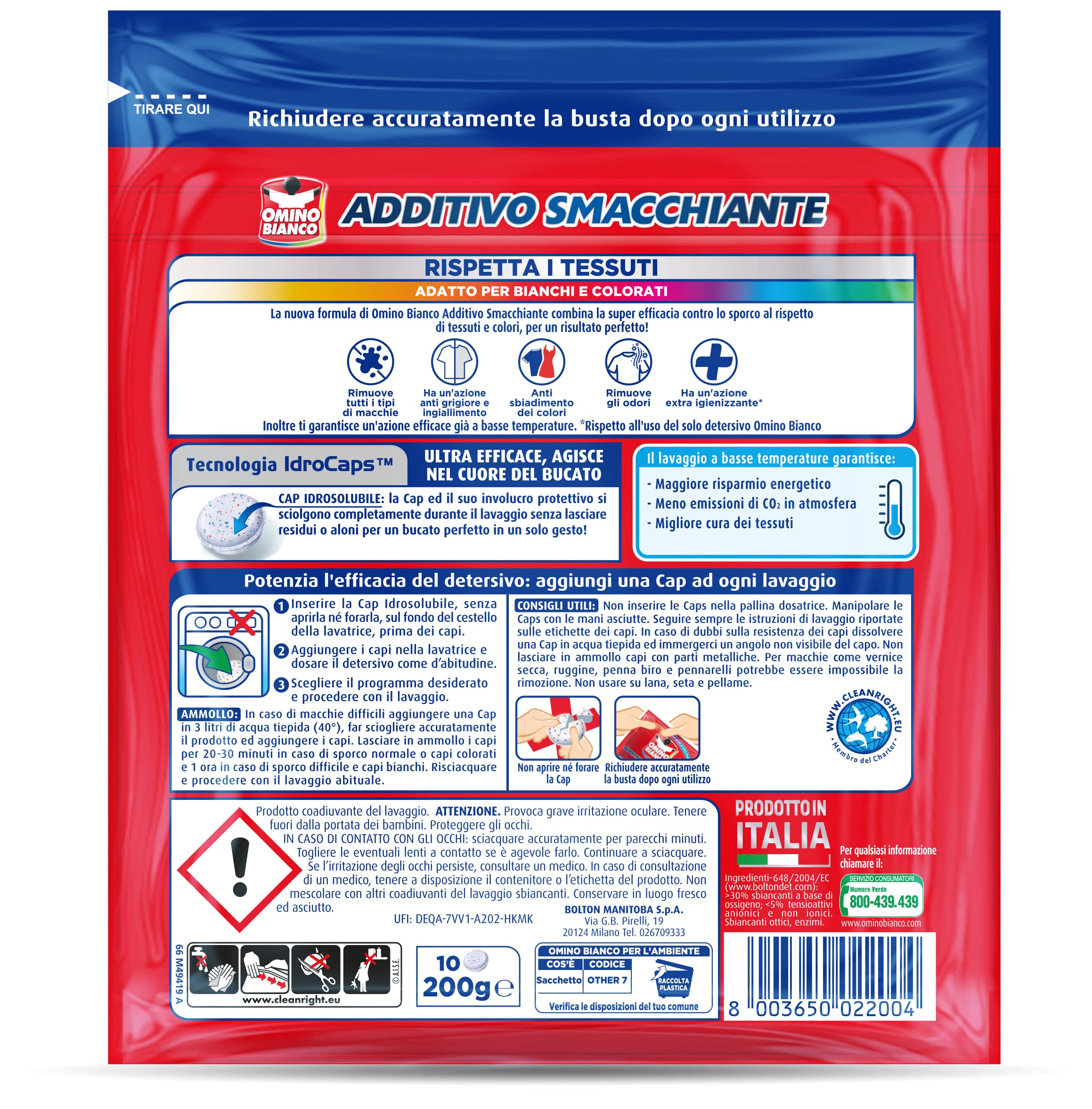 omino-bianco-additivo-lavatrice-totale-5-azioni-in-1-idrocaps-40-capsule-idrosol image 3